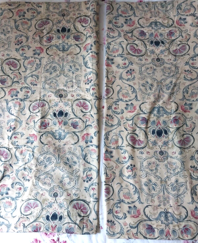 Par de cortinas vintage Ralph Lauren Provence - 84" de largo lavadas - algodón/forradas - Imagen 12 de 19