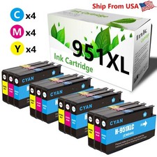 12PK 950XL 951 XL Ink Cartridge for OfficeJet Pro 8100 8600 Printer