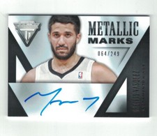 GREIVIS VASQUEZ 2013-14 Panini Titanium AUTO #64/249 Metallic Marks ON CARD