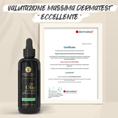 Olio di Rosmarino Per Capelli e Cuoio Capelluto Arricchito 100ml + BIOTINA - Imagen 2 de 9