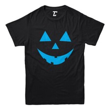 Pumpkin Face - Jack O' Lantern Blue Halloween Spooky Youth T-Shirt