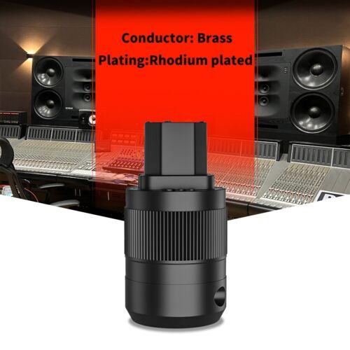 2pcs 24K gold plated IEC Power Connector plug for DIY power cable - Picture 3 of 7