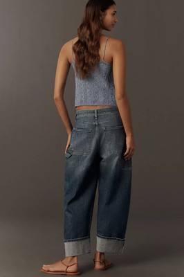 Anthropologie Kayden High Rise Carpenter Barrel Jeans by Pilcro