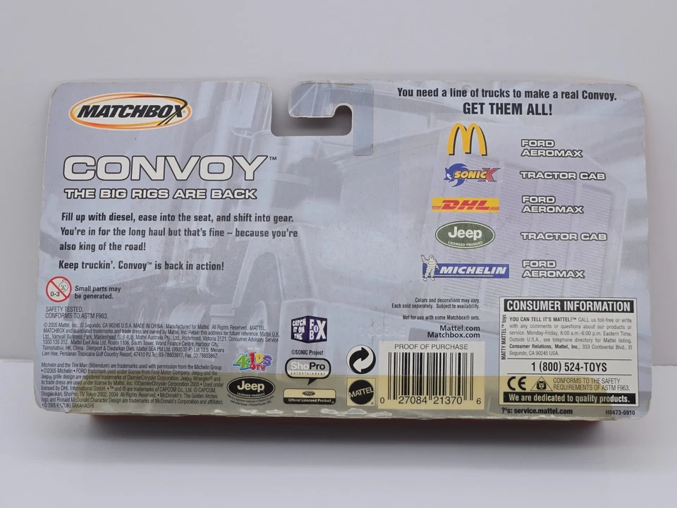 Vintage Mattel Matchbox Convoy Tractor Cab CY-114 Sonic X NIB - Image 2 of 4