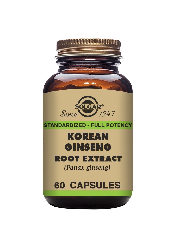 Solgar Standardised - Full Potency Korean Ginseng Root Extract Vegetable Capsules, 60 - Image 5