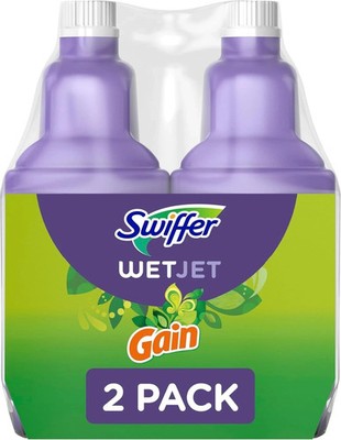 Swiffer Wetjet Multi-Purpose and Hardwood Liquid Floor Cleaner Solution Refill,