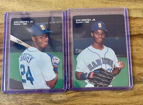 1989 Mother's Cookies Ken Griffey Jr. Rookie Card - #2 (RC) and #4 (RC) Mariners