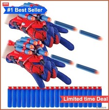 Spider Web Shooters for Kids Halloween Party Favors Cosplay Launcher Gloves