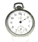 ANTIQUE WALTHAM 18 SIZE 7 JEWEL, GRADE STERLING MODEL 1883 OPEN FACE POCKT WATCH