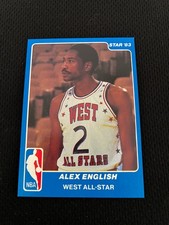 ALEX ENGLISH 1983 STAR ALL STAR GAME NRMT #15 BASKETBALL CARD