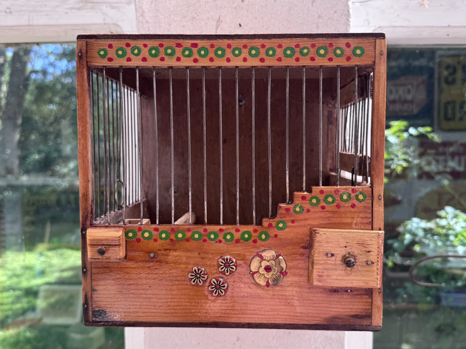 Vintage Hand Made Wooden Mule / Goldfinch / Canary /Small Bird Cage
Opens in a new window or tab