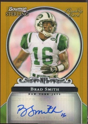Brad Smith /500 Card 2006 Bowman Sterling Gold Rookie Autographs #BS 