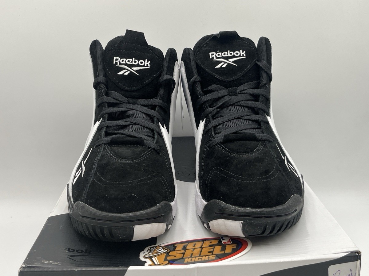 DS Reebok Kamikaze II Size 12 Authentic Shawn Kemp Black White OG