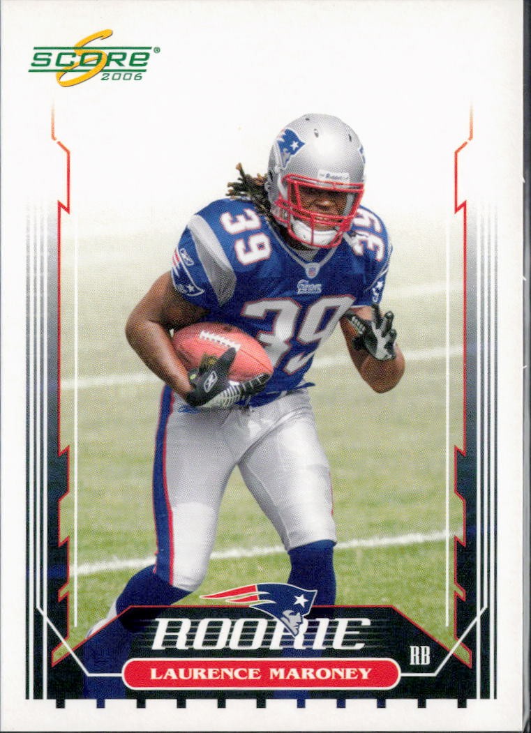 Laurence Maroney #354 Football Cards 2006 Panini Score trading card — raw and PSA graded price guide