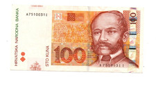 100 KUNA  VERY FINE  BANKNOTE  FROM  CROATIA  2002   PICK-41