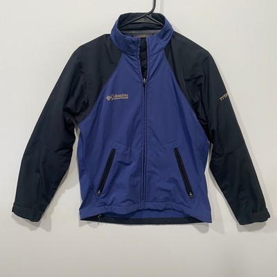 Columbia Sportswear Company Titanium Women's S Blue Black Zip Jacket