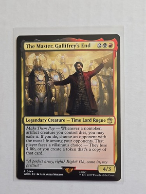 #ad #ad The Master Gallifrey#x27;s End Doctor Who LP MTG Magic Rare Creature $1.30