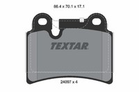 Bremsbelagsatz Scheibenbremse Textar 2409701 FüR Vw Touareg 1KQ 7L6 7LA 7L7 7P5