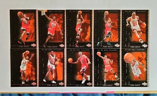 99-00 UD NBA Legends “The Best” MICHAEL JORDAN #81-90 (10) Card Subset NM++