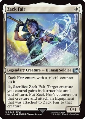 Zack Fair Commander: Final Fantasy MTG Magic The Gathering | eBay