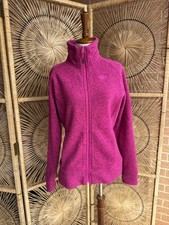 The North Face Women  s Full Zip Fleece Jacket Pink Size Medium Outdoor Coat