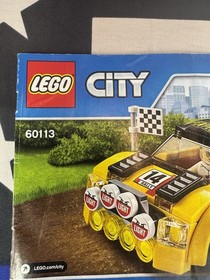 LEGO City #60113-Rally Car Build Instruction MANUAL ONLY