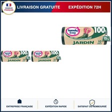 Sacs poubelle jardin 100L x 10 - Ultra résistant 15kg triple épaisseur