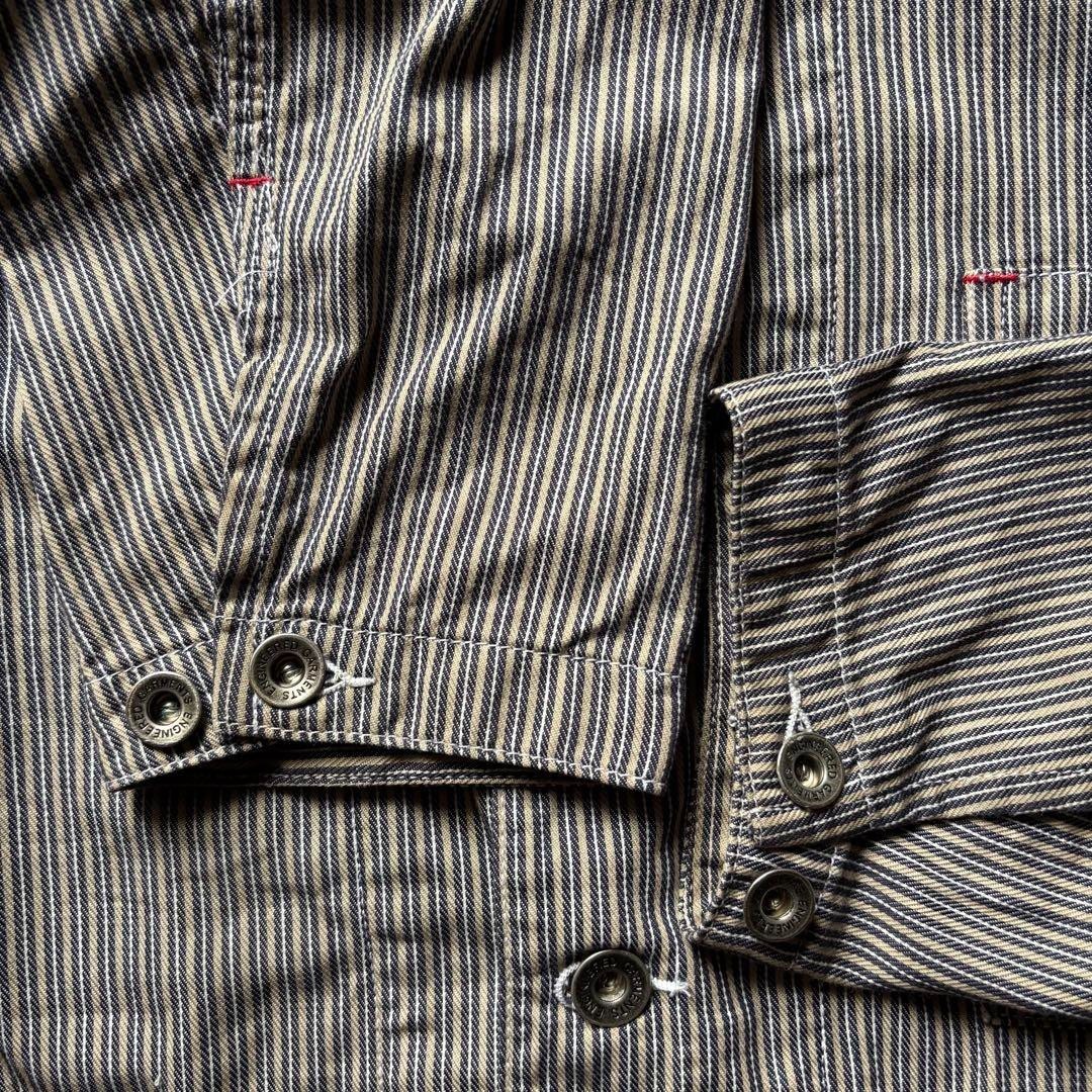 Engineered Garments Hickory Stripe Coveralls Jack… - image 4