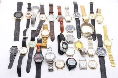 30 x Vintage Herren Quarz Armbanduhren inkl. Lorus, Daniel Hechter, Super Dry etc