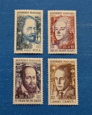 France Stamps, Scott B404-B407 Complete Set MNH