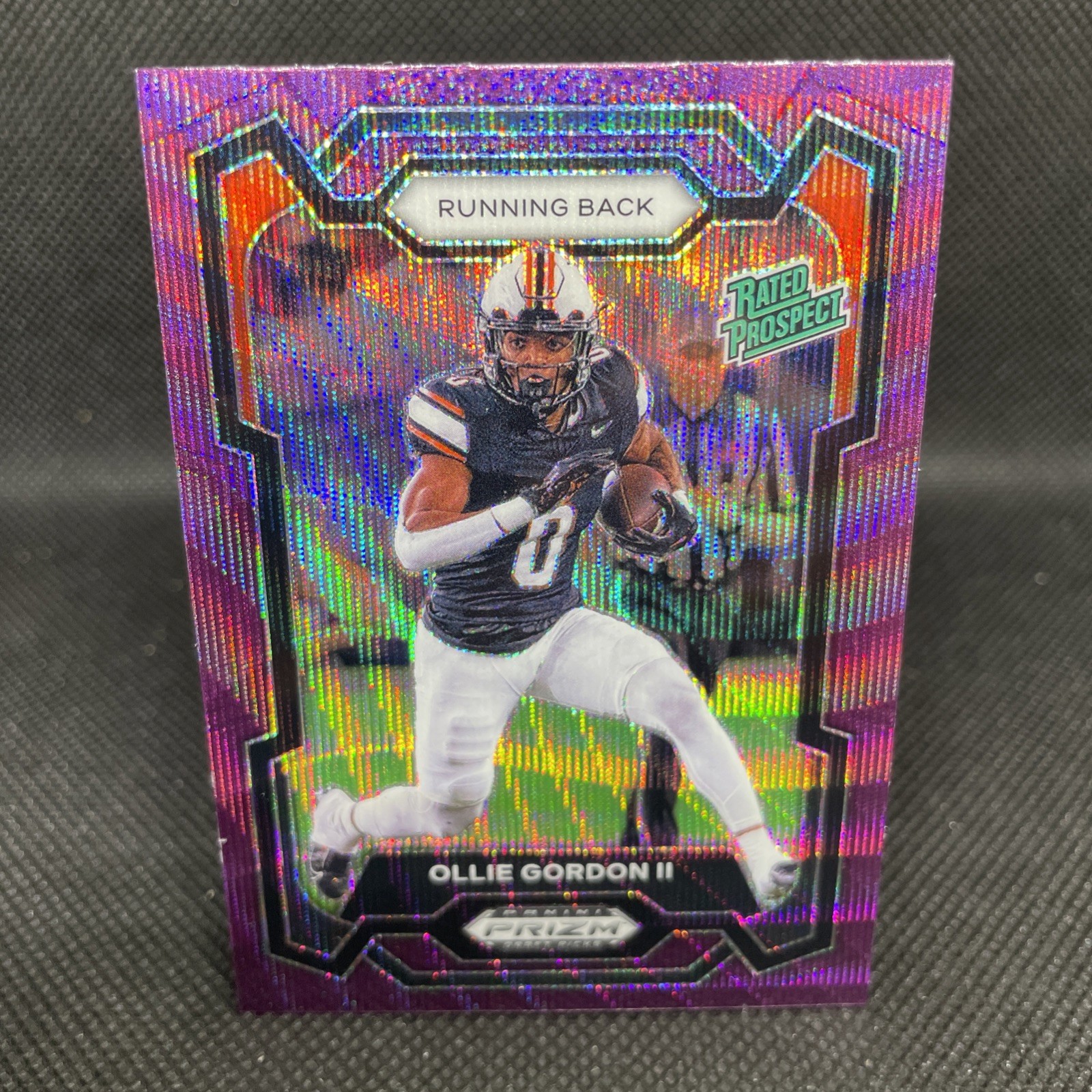 2024 Panini Prizm Draft Picks - Ollie Gordon II #102 Purple Wave Prizm (RC)