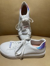 Skechers Court Classics Sneakers Womens 6.5 White Iridescent New Tennis Shoes
