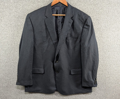 Chaps Ralph Lauren dunkelblau Hahnentritt formeller 2 Knopf Blazer Anzug Sakko 50