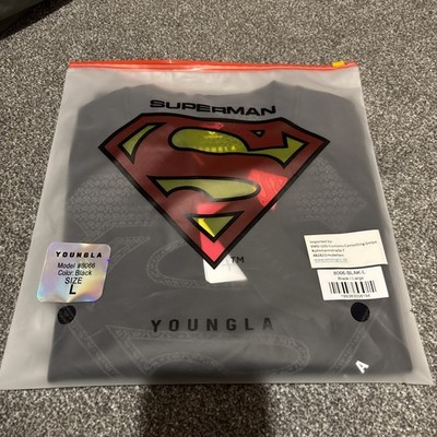 LARGE YoungLa Superman Compression Tee LONG SLEEVE 8066 Black IN HAND 