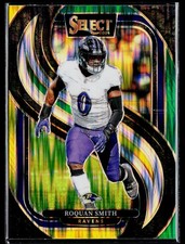 2024 Panini Select #191 Roquan Smith Green & Yellow Prizm Shock
