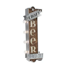 Retro 3D LED Cold Craft Beer Marquee Sign Man Cave Garage Decor Bar Pub Wall Art