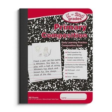 Staples Primary Composition Notebook, Primary Ruled Marble Book, 100 Sheets,...