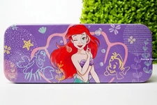 Disney Ariel Storage Tin Metal Pencil Box School Supplies The Little Mermaid