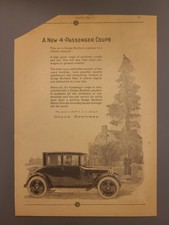 1924 Dodge Brothers 4-passenger Coupe Advertisement