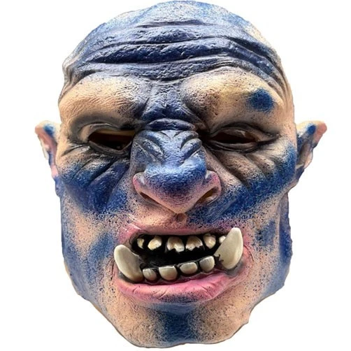 Latex Orc Ogre Troll Mask Fancy Dress Costume Scary Fantasy Creature Halloween - Image 3 of 4