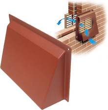 Terracotta Hooded Cowl 9" X 6" Vent Cover for Air Bricks Grilles Extractors