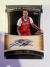 JORDAN HAWKINS 2025-26 Topps Basketball AUTO Marks of Excellence Pelicans UConn