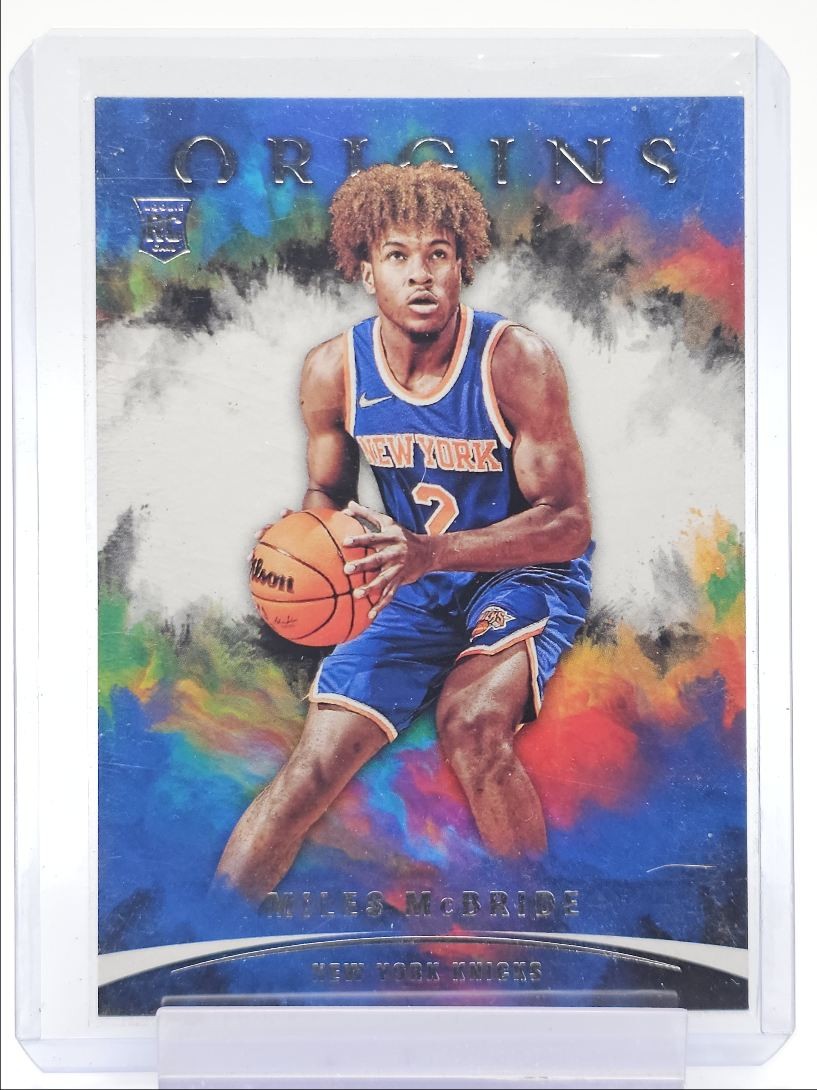MILES MCBRIDE 2021-22 ORIGINS ROOKIE BASKETBALL BASE KNICKS #82 RC Q6129