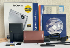SONY Cyber Shot DSC-T77 Brown Digital Camera 10.1MP 4x Tested Japanese only MIJ