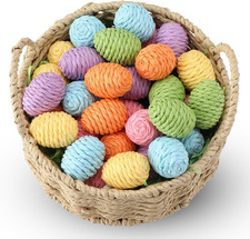 36 Pcs Easter Eggs Colorful Foam Bright Easter Basket Stuffers for Hunt Creative