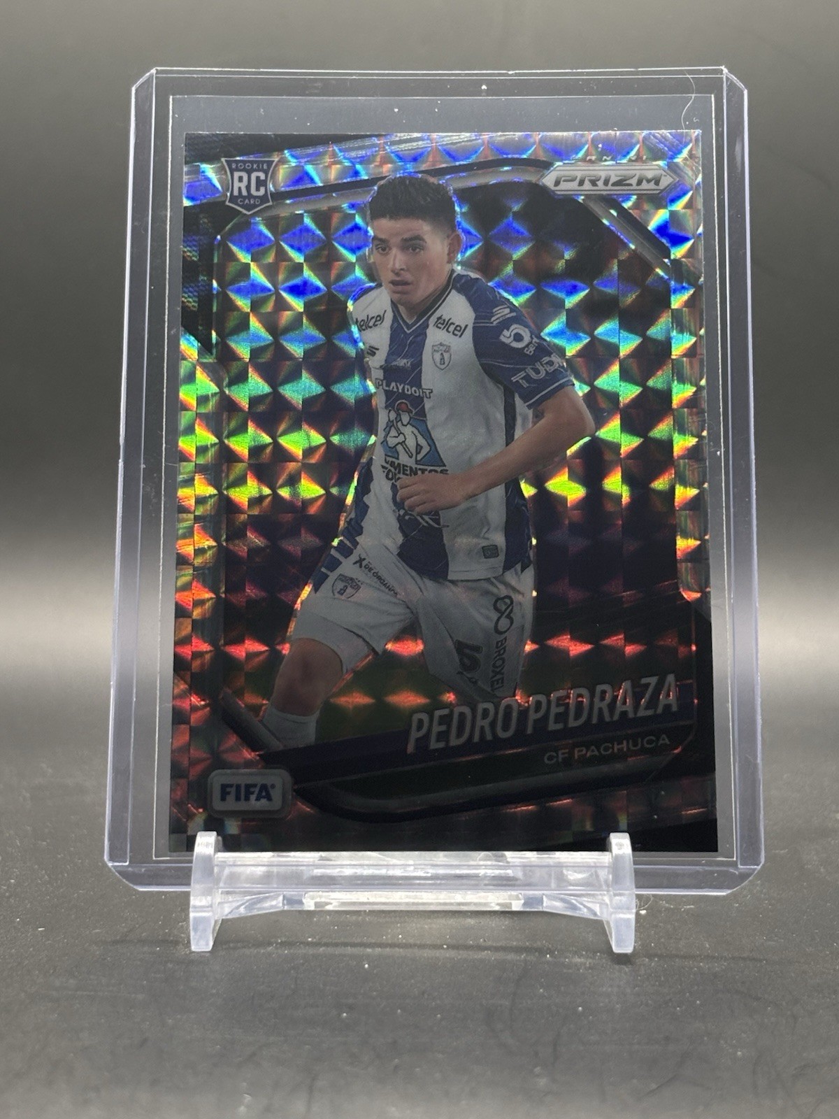 2025-26 Panini Prizm FIFA Pedro Pedraza Mosaic Prizms CF Pachuca #155