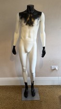 Commercial Composite/Fibre Retail Mannequin – Male – Black/White – Heavy Duty