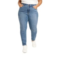 Ava  Viv Women's High-Rise Skinny Jeans Medium Wash Stretch Size 24