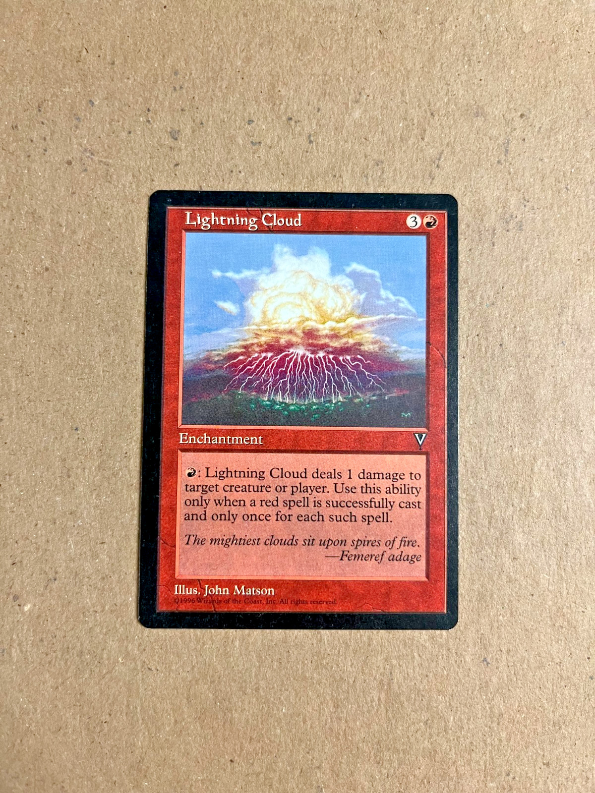 MTG Visions Lightning Cloud