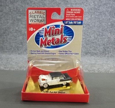 MINI METAL HO 1:87 55 CHEVROLET BELAIR SEDAN CLASSIC METAL WORKS DIECAST IOP